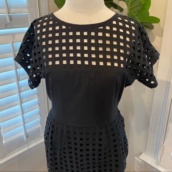 Lela Rose black peplum dress size 8 - Picture 6 of 16